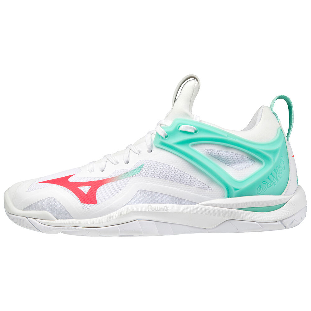 Zapatillas Balonmano Mizuno Wave Mirage 3 Mujer Blancas/Coral Ofertas NYWR-28456